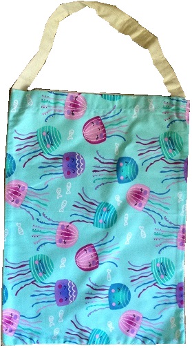 Jellyfish Blue Background - Bee Sustainable